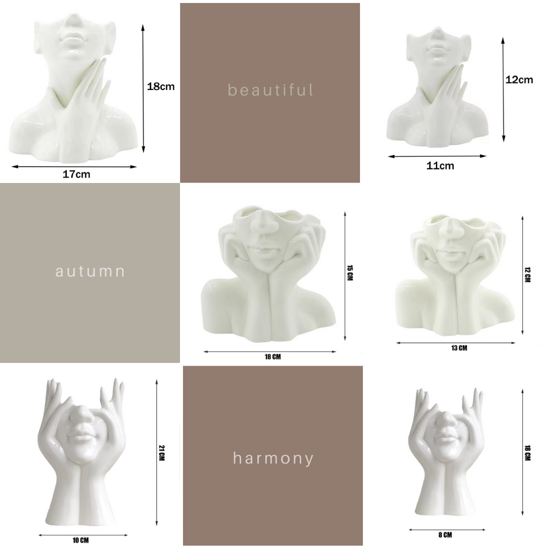 Keramik-Vase im Nordic Design – Künstlerische Blumenvase in Form eines Frauenkörpers für stilvolle Wohnraumdekoration