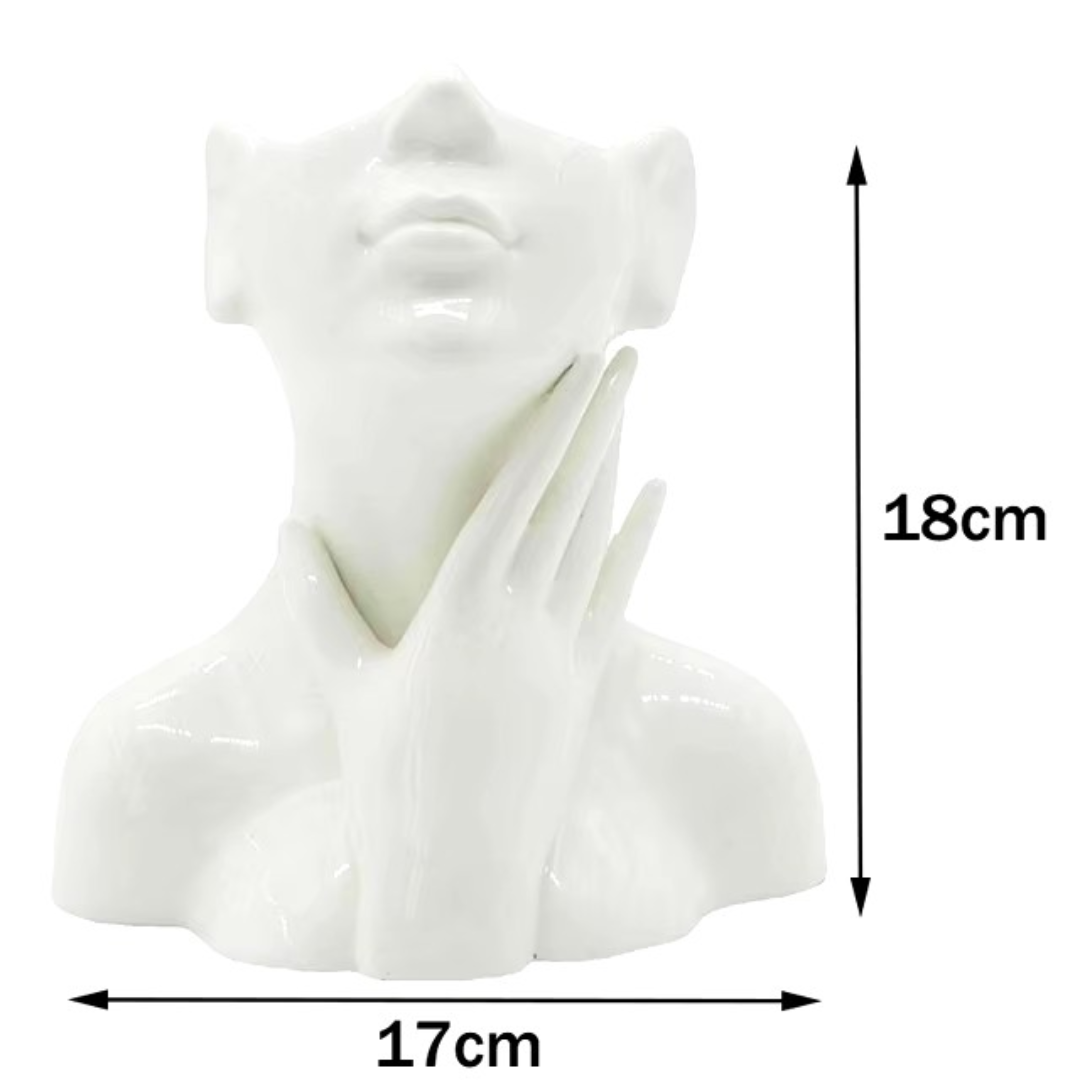 Keramik-Vase im Nordic Design – Künstlerische Blumenvase in Form eines Frauenkörpers für stilvolle Wohnraumdekoration