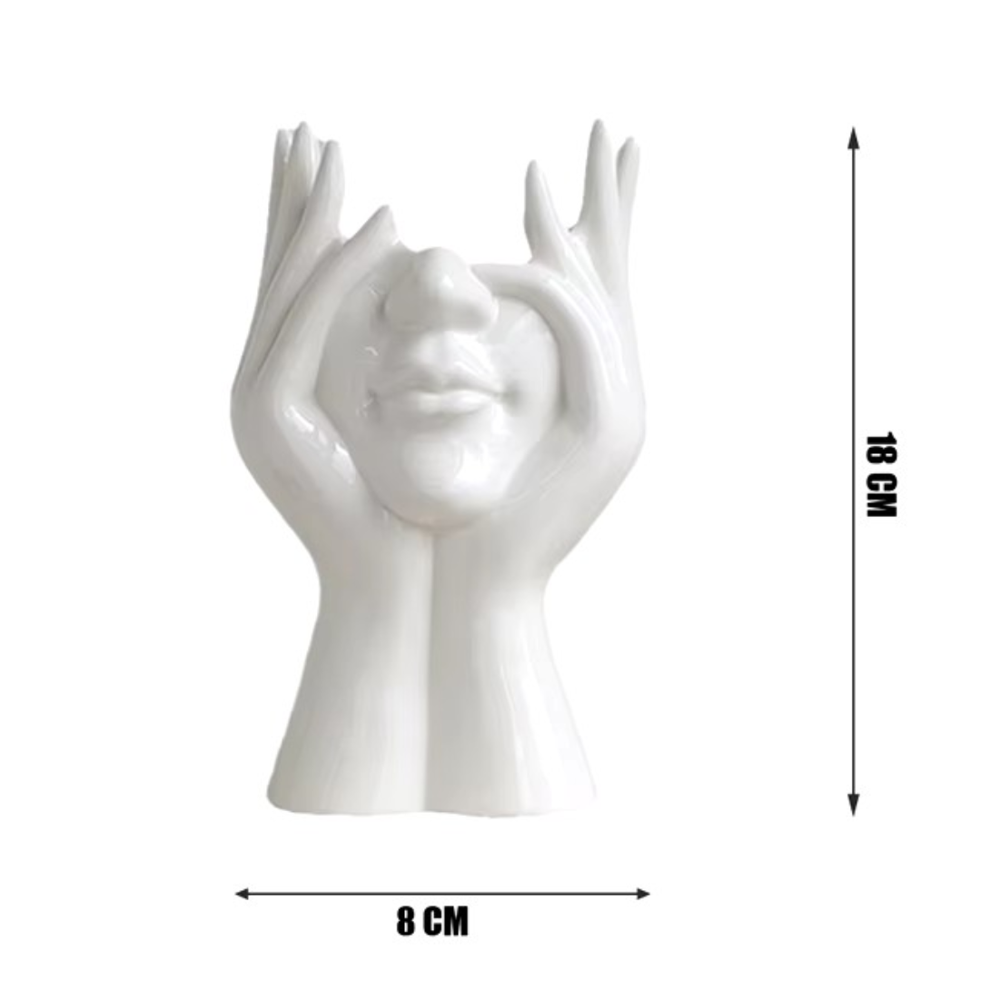 Keramik-Vase im Nordic Design – Künstlerische Blumenvase in Form eines Frauenkörpers für stilvolle Wohnraumdekoration