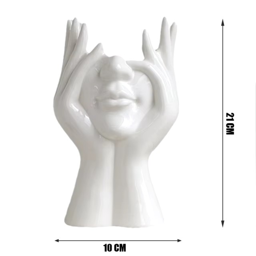 Keramik-Vase im Nordic Design – Künstlerische Blumenvase in Form eines Frauenkörpers für stilvolle Wohnraumdekoration