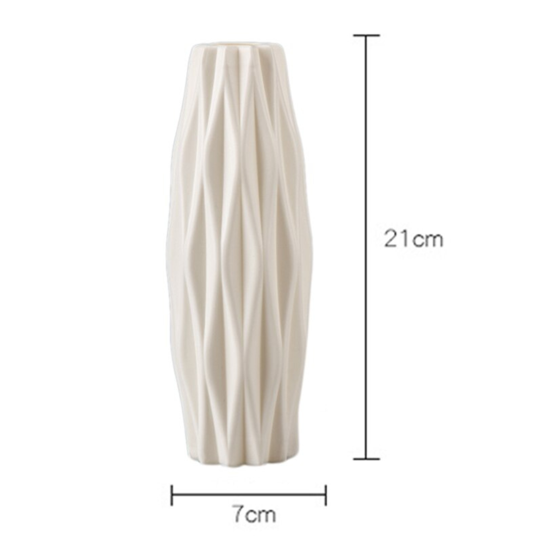 Nordische Kunststoffvase – Moderne Deko-Vase für frische Blumen und stilvolle Wohnraumgestaltung